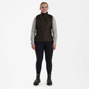 DEERHUNTER - Damen Caroline Wattierte Weste - Brown Leaf