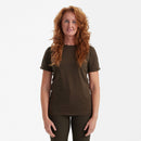 DEERHUNTER - Damen Basis T-Shirt im 2er Pack - Brown Leaf Melange