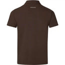 PARFORCE - Herren Poloshirt mit Waldtier-Detail Braun/Orange