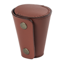 FRITZMANN - Edelstahlbecher im Lederetui (Schnapsstamper)