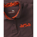 PARFORCE - Damen Poloshirt mit Waldtier-Detail Braun/Orange
