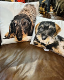 Kissen mit Dackel 50x35