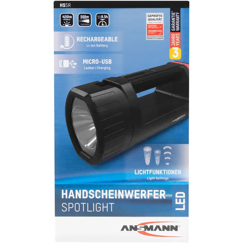 ANSMANN - Handscheinwerfer HS5R LED Spotlight