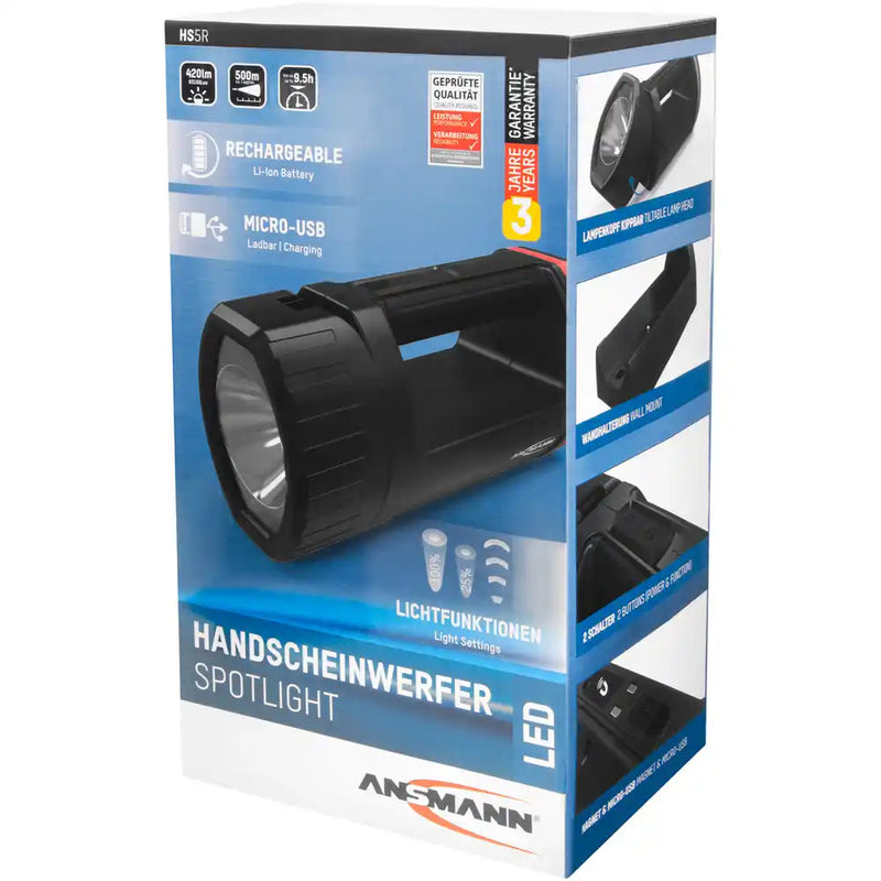 ANSMANN - Handscheinwerfer HS5R LED Spotlight