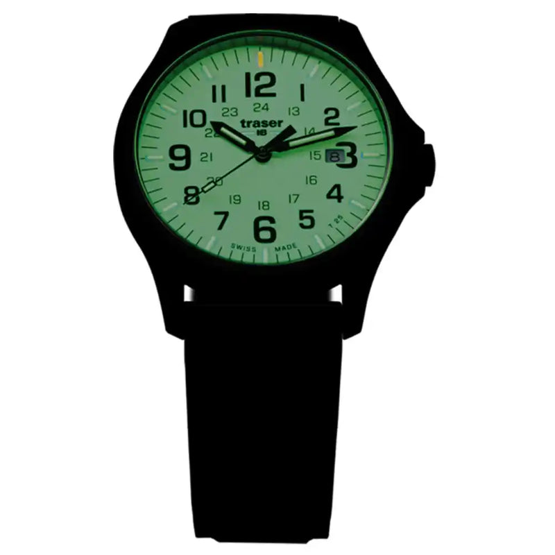 Traser - Armbanduhr P67 Officer Pro GunMetal Limette