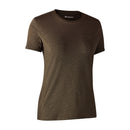 DEERHUNTER - Damen Basis T-Shirt im 2er Pack - Brown Leaf Melange