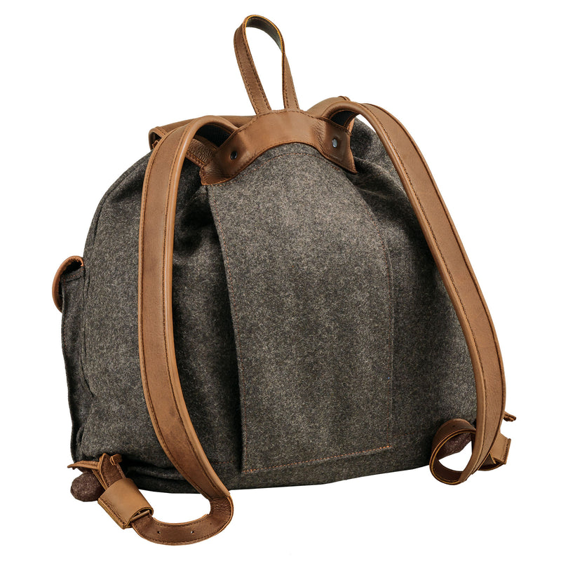 AKAH - Rucksack ''Loden de Luxe'' mit Elch Leder 30L