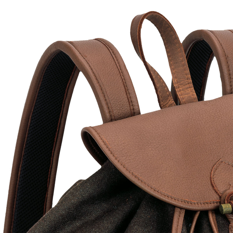 AKAH - Rucksack ''Loden de Luxe'' mit Elch Leder 30L