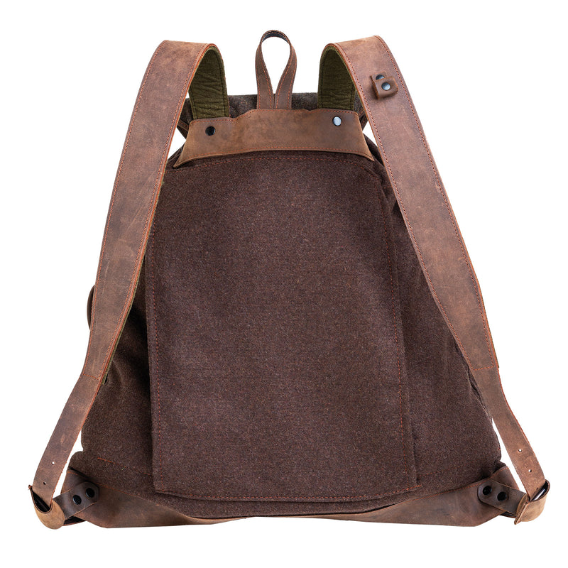 AKAH - Loden-Rucksack braun/grün 27L