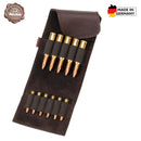 AKAH - Patronenetui aus Büffel-Leder für 5 Kugelpatronen und 6 Schonzeitpatronen