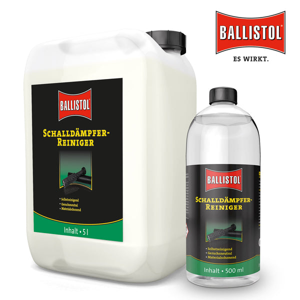 BALLISTOL - Schalldämpfer-Reiniger 500 ml Flasche od. 5L Kanister