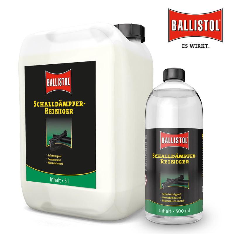 BALLISTOL - Schalldämpfer-Reiniger 500 ml Flasche od. 5L Kanister