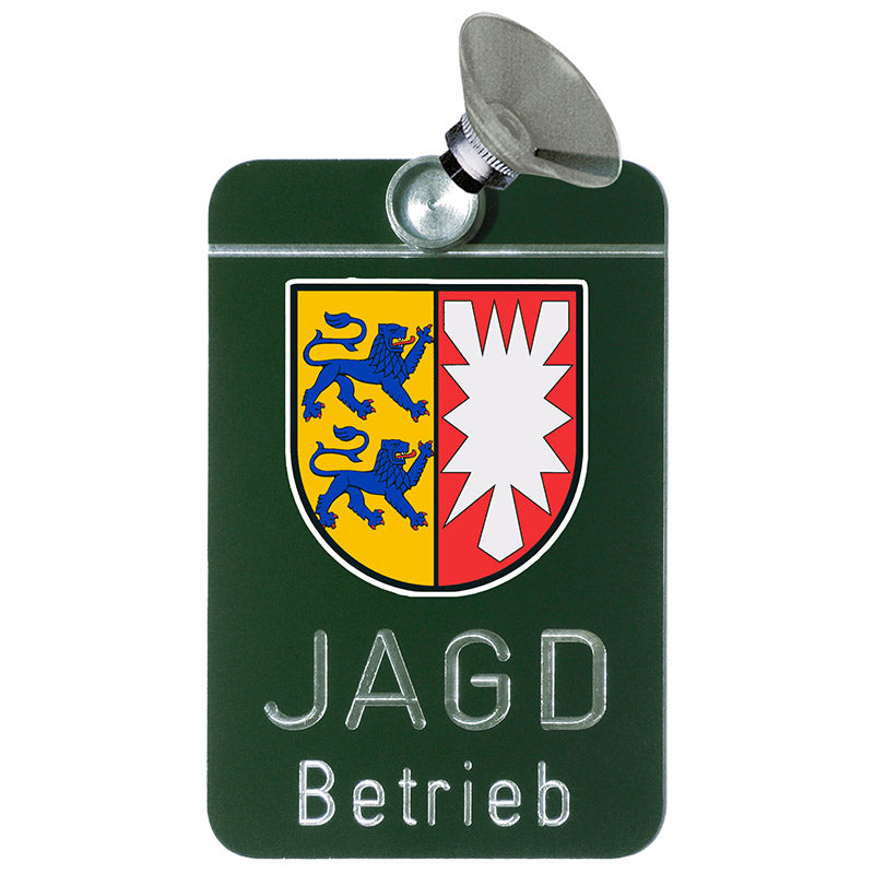 Autoschild Jagdbetrieb oder Wildtierschützer