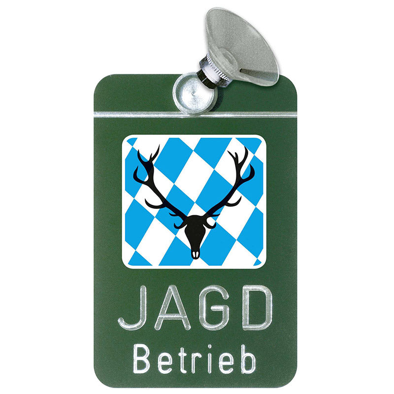 Autoschild Jagdbetrieb oder Wildtierschützer