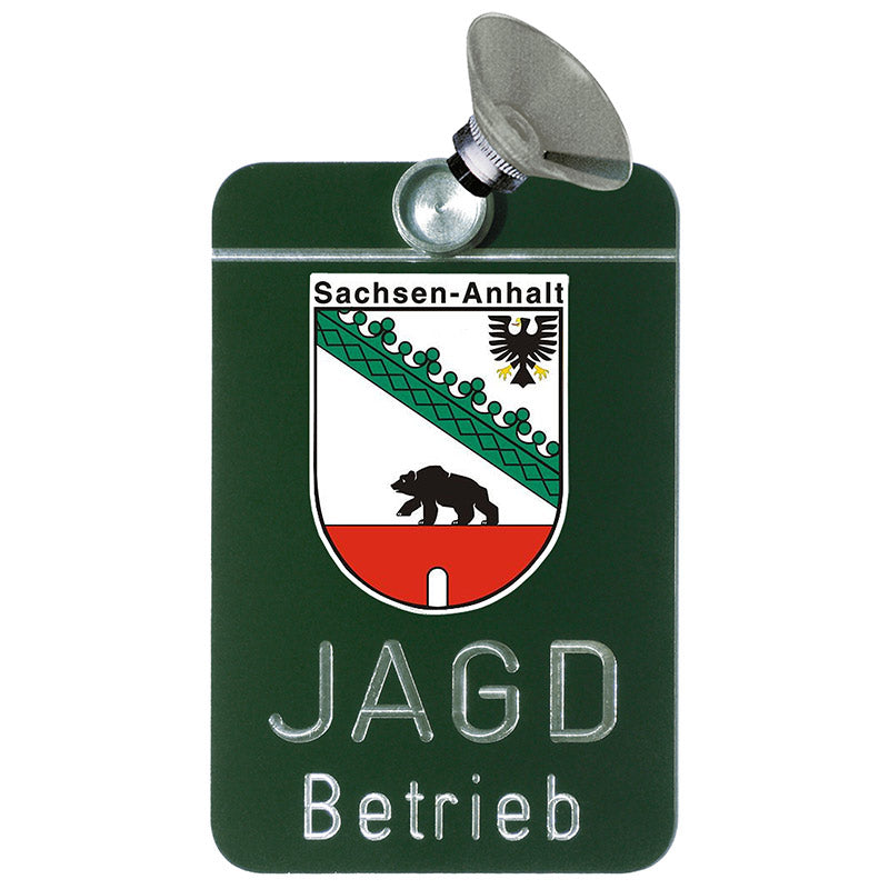 Autoschild Jagdbetrieb oder Wildtierschützer