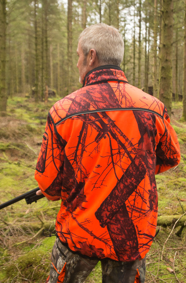 SHOOTERKING - Herren Softshell Jacke Mossy Blaze Orange Camouflage