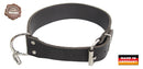 AKAH - Halsband genietet aus Sattelleder extra breit