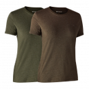 DEERHUNTER - Damen Basis T-Shirt im 2er Pack